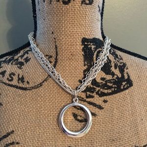 Express 3-Strand Silver Necklace